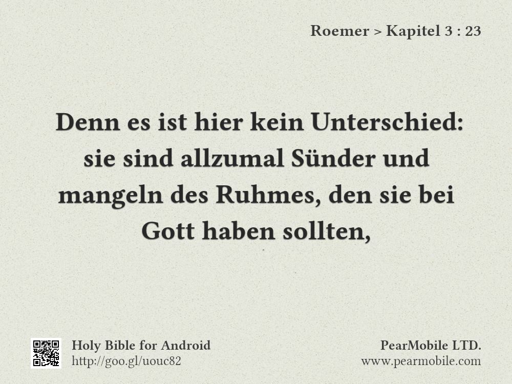 Roemer, Kapitel 3:23